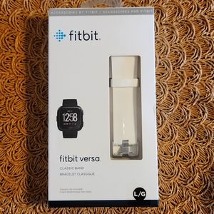 Fitbit Versa Classic BAND ONLY White Large Brand New in box - SIZE LARGE